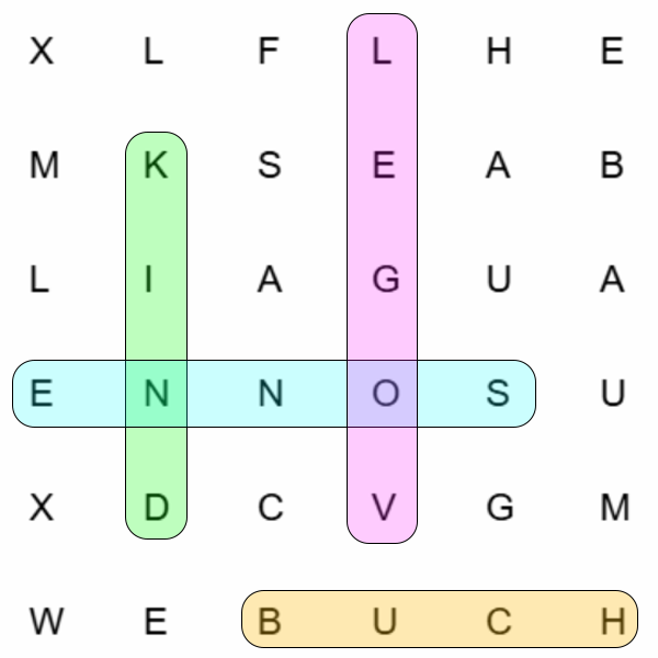 Wörterschatzsuche – Buchstabenraster-Vorschau